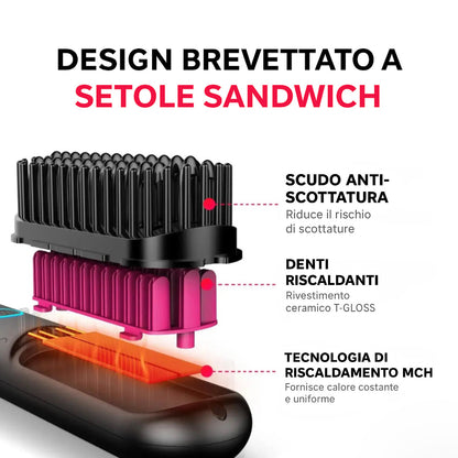 SLEEKA™ – Spazzola Lisciante Senza Fili