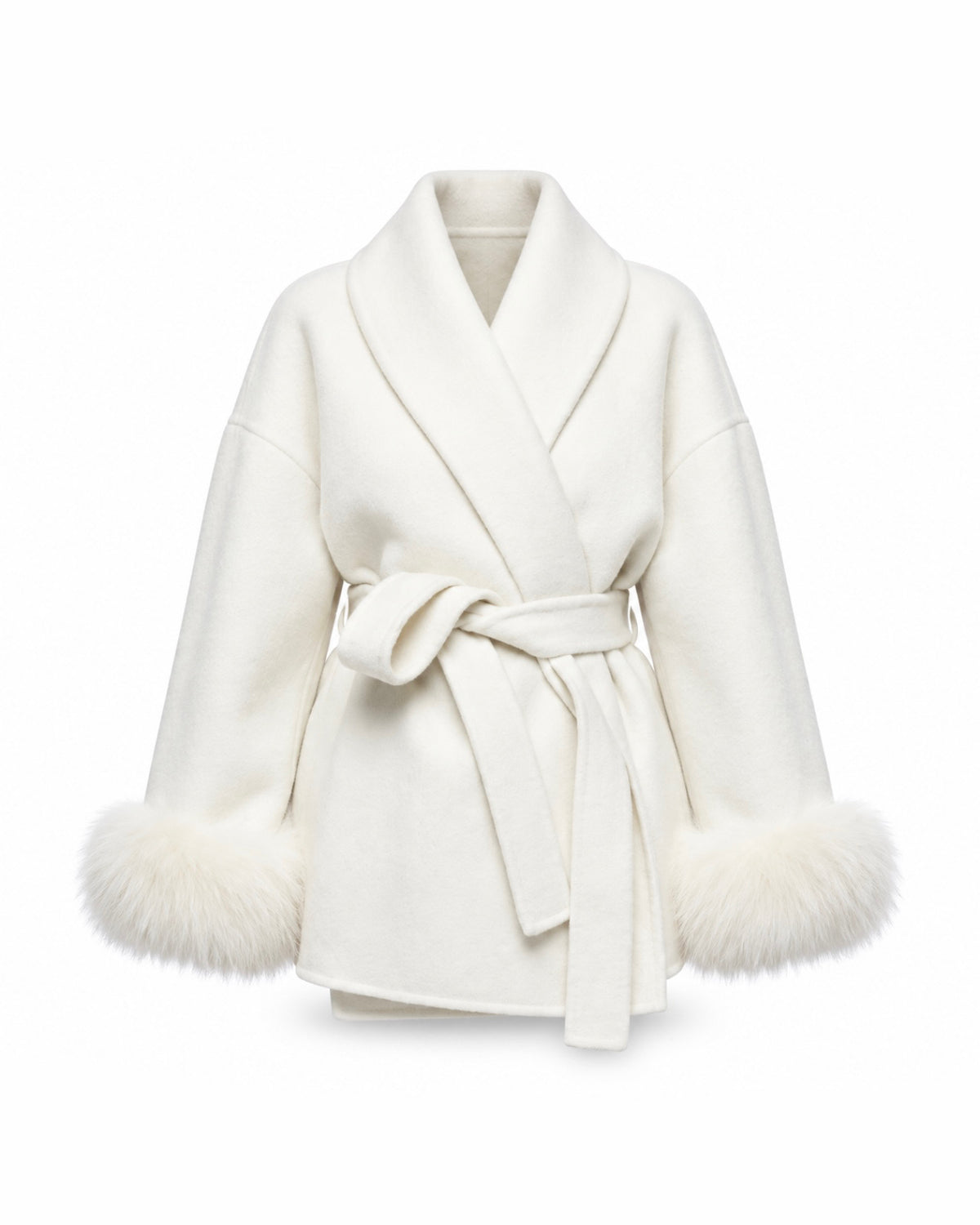 Cappotto Aurora con Polsini in Eco-Pelliccia